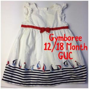 12/18 Mos Gymboree Sailboat Dress F/S