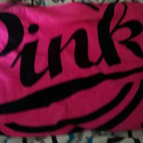 Pink beach towel
