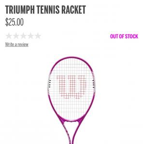 WILSON TRIUMPH WOMENS RACKET‼️