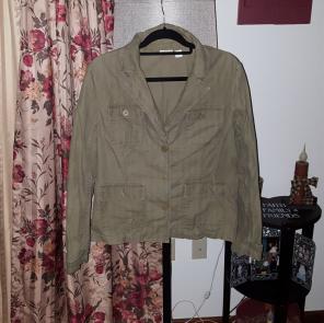 Army green cute jacket