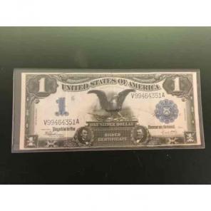 1899 One dollar black eagle certificate