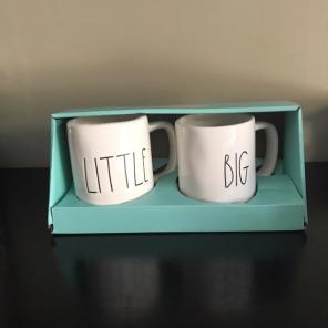 Rae Dunn Little/Big Mug Set