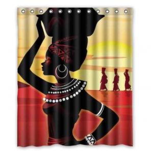 Black girl magic shower curtain