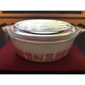 Pyrex Pink Butterprint 471 1 Pt.