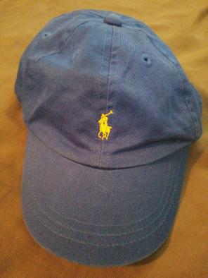 Toddler blue polo hat