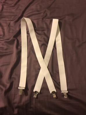 White Men Suspenders