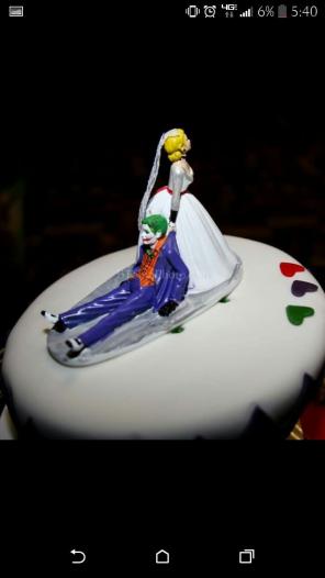 Harley Quinn and Joker Cake Topper
