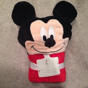 NWT Disney Hooded Mickey Mouse BabyTowel
