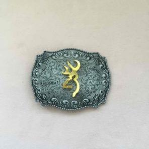 Browning Deer Head Belt Buckle