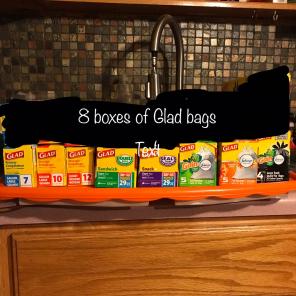 Glad Bags ~ 8 Boxes