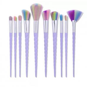 Unicorn Makeup Brush Set Of 10 Free Ship