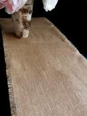 Burlap table runners