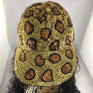 Vintage 1980's Hand Made Sequin Hat