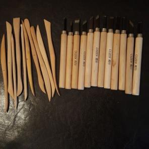 24 Clay Working pieces, never used.