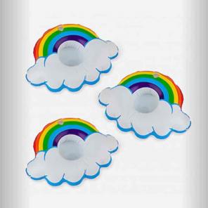 Rainbow drink floaties