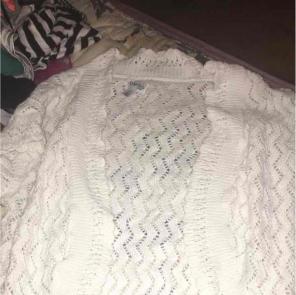 White crochet cover up