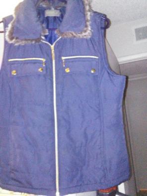 Large blue vest