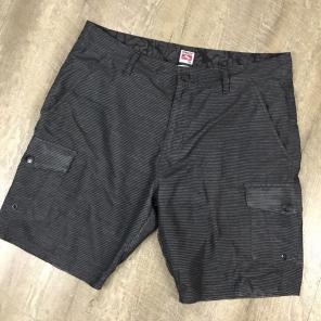 Oakley Swim Trunks Sz 36 Grey Stripe