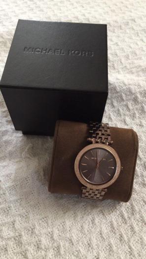 Chocolate Gold MK Watch