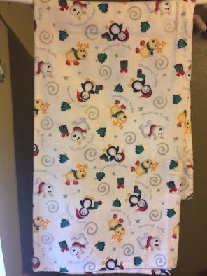 Baby Penguins & Deer Receiving Blanket