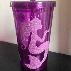 Mermaid tumbler cup