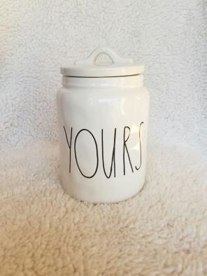 Rae Dunn Yours Canister