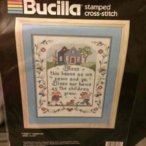 Bucilla Stamped Cross-Stitch Sampler