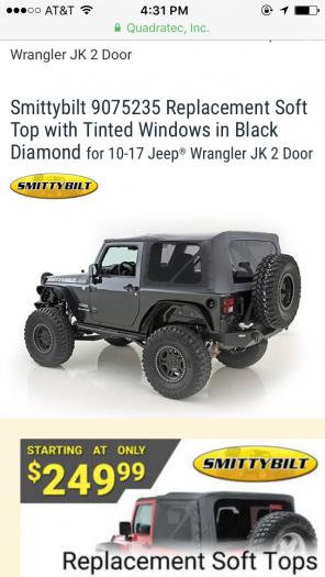 Jeep Wrangler Soft Top