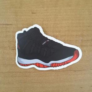 Jordan 11 low bred sticker