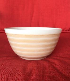 Vintage Pyrex Tan Stripe Mixing Bowl 402