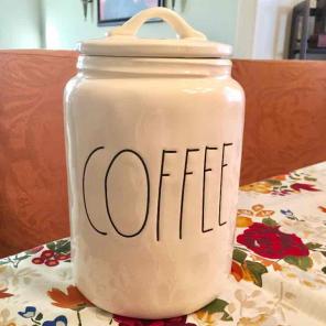 Rae Dunn Ceramic COFFEE Canister
