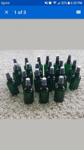 Empty Green Bottles 4oz Plastic New