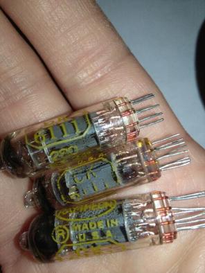 Vintage Raytheon Mini Tubes Untested