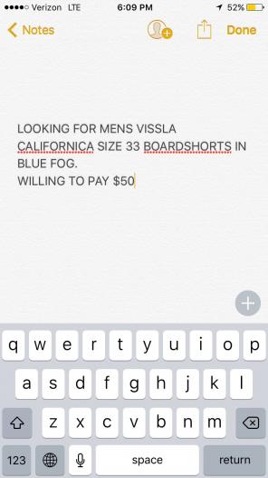Men's Vissla Californica Blue Fog Shorts