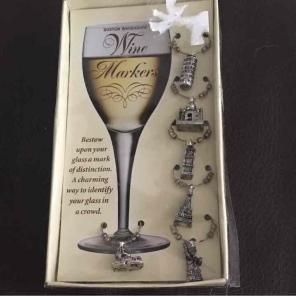 Wine glass markers