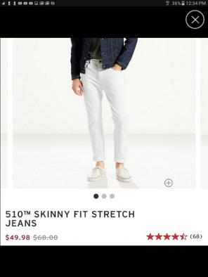 Nwt Levis 510 skinny jeans W32 L34