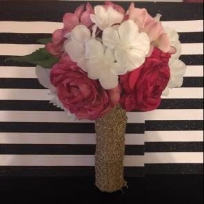 3 Pink Bouquets & Boutonnières