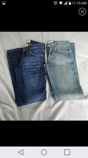 Sz 8 slim 2 pair bootcut jeans