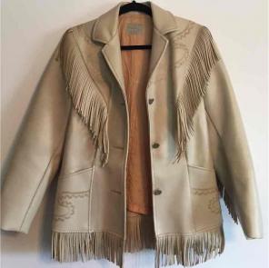 Vintage Leather Fringe Jacket