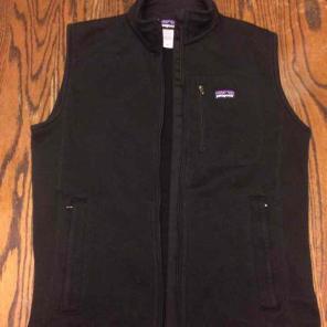 Black Medium Patagonia fleece vest