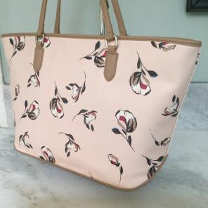 NINE WEST FLORAL BAG 19X12 NWT