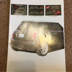 Just married stickers
