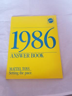 Mattel Toys 1986 Amswer Book *M