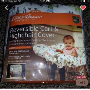 Eddie Bauer Rev cart & high chair cover