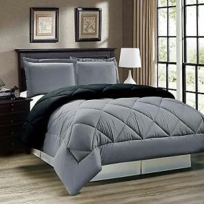 3pc comforter set gray