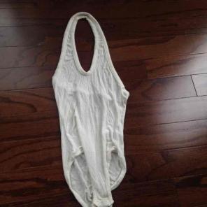 Small white halter bodysuit forever 21