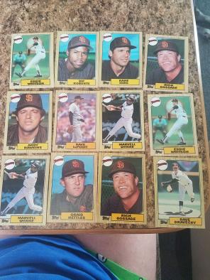 1987 topps Padres baseball cards