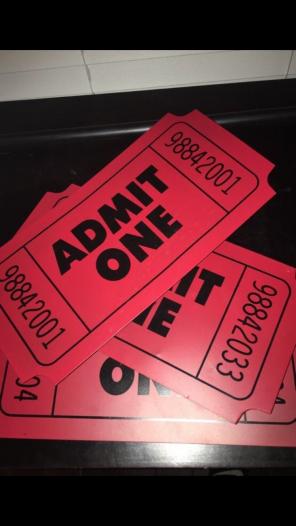 Movie Ticket Decoration