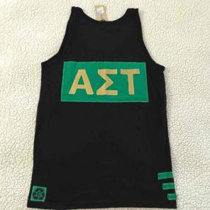 NWT Alpha Sigma Tau black & green tank