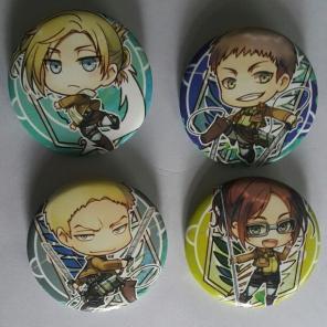 4 Attack on Titan Anime Pins